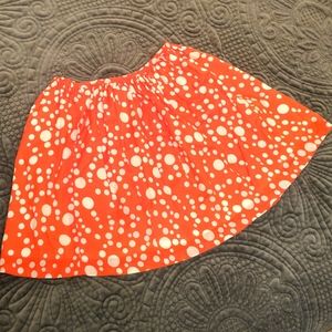 🧡Dagmar Daley polka dot skirt in deep orange sz 6🧡